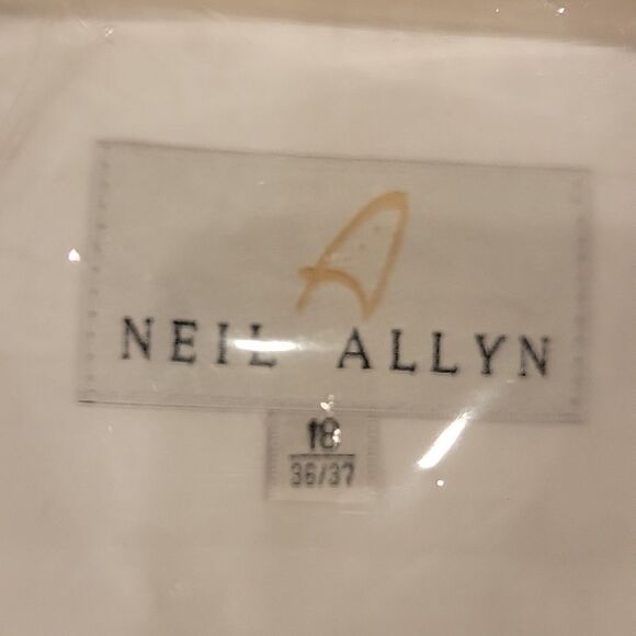 NEIL ALLYN 100%cotton mens dress 👔, white shirts 18 36/37 - Picture 3 of 4